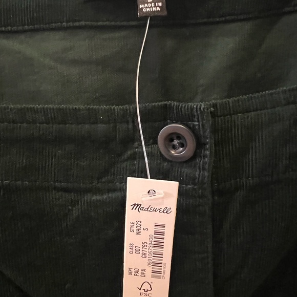 Madewell Green Square-Neck Eyelet Peplum Blouse - Picture 4 of 5